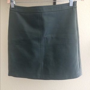 faux leather skirt